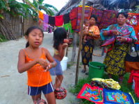 Panama, súostrovie San Blas, indiáni Kuna