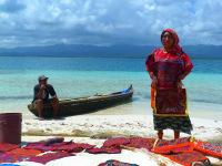 Panama, súostrovie San Blas, indiáni Kuna