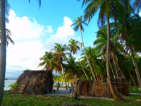 Panama, súostrovie San Blas, indiánska osada Kunov